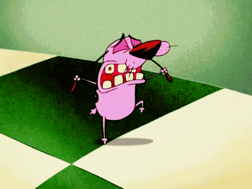 Courage The Cowardly Dog Stressed GIF