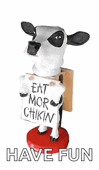 Cow Bobblehead GIF