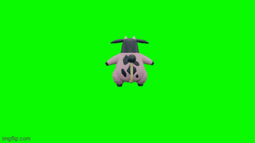 Cow Jumpscare Poke GIF