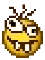 Crazy Smiley Tongue Sticking Out Sticker