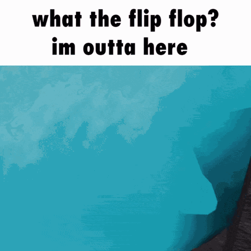 Creeknight What The Flip Flop Im Outta Here GIF