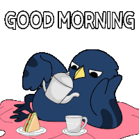 Crow Morning Sticker