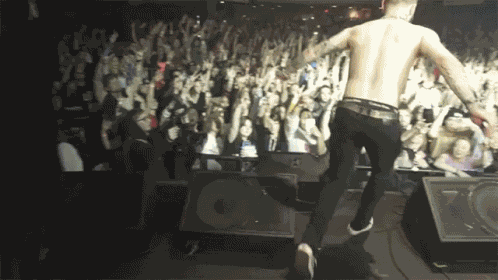 Crowd Surfing Jumping GIF