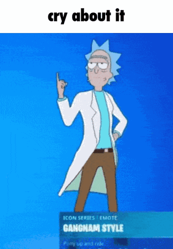 Cry About It Rick GIF