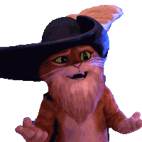 Cry Laugh Puss In Boots Sticker