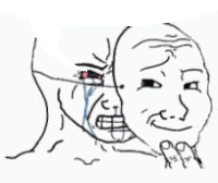 Crying Behind The Mask Sticker