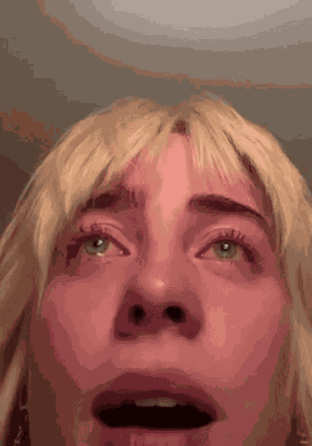 Crying Billieeilish GIF