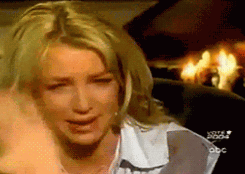 Crying Britney Spears GIF