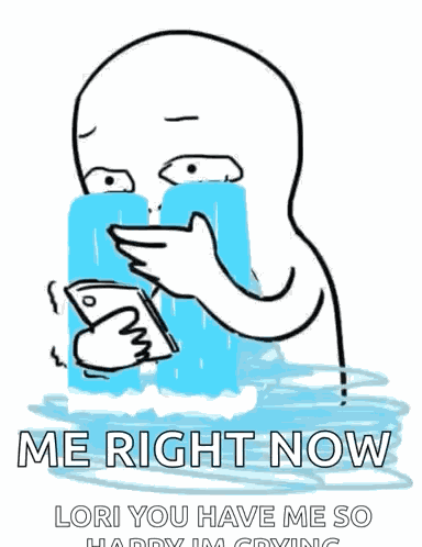 Crying Happy GIF