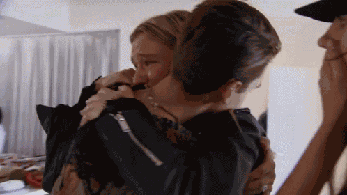 Crying Hugging GIF