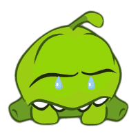 Crying Om Nom Sticker