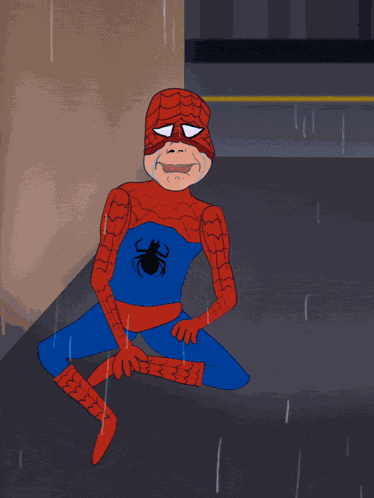 Crying Spiderman Sad Spiderman GIF