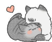 Cuddle Cat Sticker