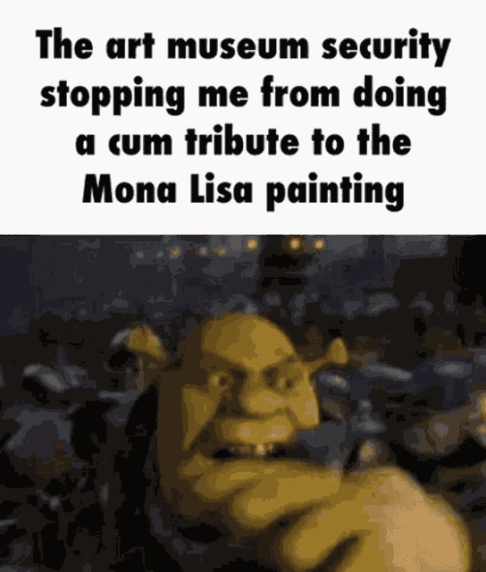 Cum Mona Lisa GIF