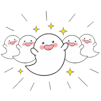 Cute Ghost Sticker