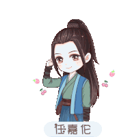 Cute Girl Anime Sticker