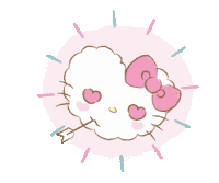 Cute Hello Kitty Sticker