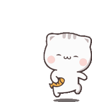 Cutie Cat Chan Walking Sticker