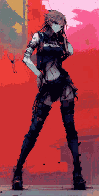 Cyberpunk Girl Ai Generated GIF