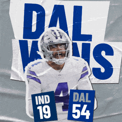 Dallas Cowboys (54) Vs. Indianapolis Colts (19) Post Game GIF