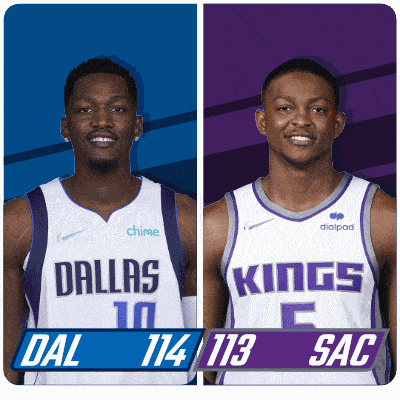 Dallas Mavericks (114) Vs. Sacramento Kings (113) Post Game GIF