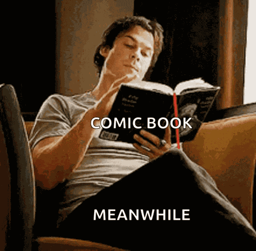 Damon Salvatore Reading A Book Of50shades Of Gray GIF