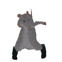 Dancing Rat Fixed Sticker
