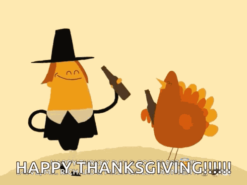 Dancing Turkey Pilgrims GIF