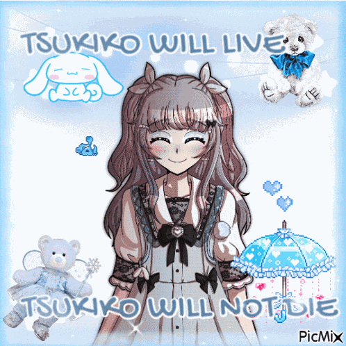 Danganronpa Antebellum Tsukiko Uchiyama GIF