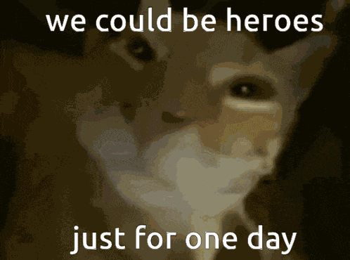 David Bowie Heroes GIF