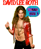 David Lee Roth Thank You Sticker