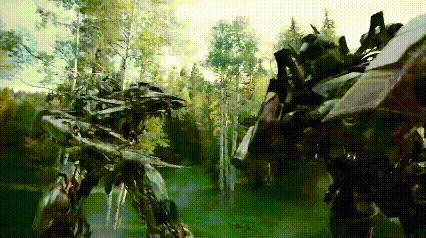 Decepticons Attack Optimus Prime GIF