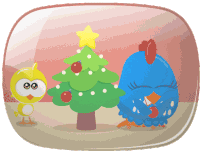 Decorating Christmas Tree Decoration Sticker