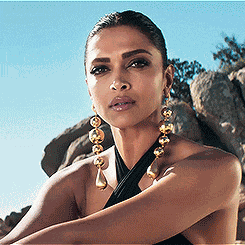 Deepika Padukone Black Bikini GIF
