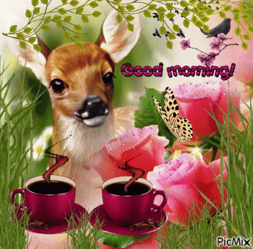 Deer Morning Tijana GIF