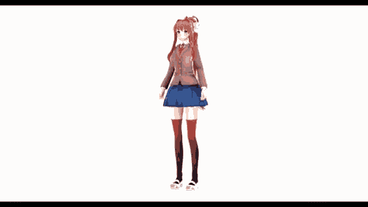 Default Dance Monika GIF
