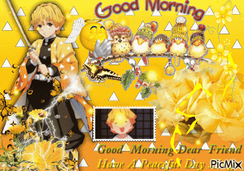 Demon Slayer Good Morning GIF