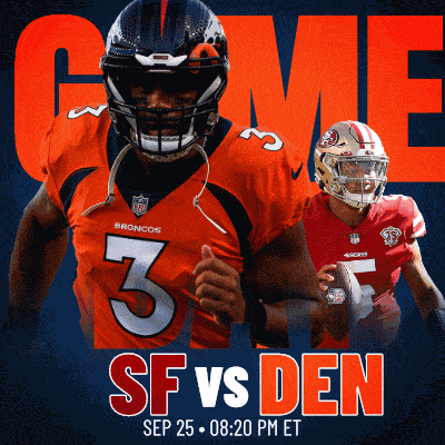 Denver Broncos Vs. San Francisco 49ers Pre Game GIF