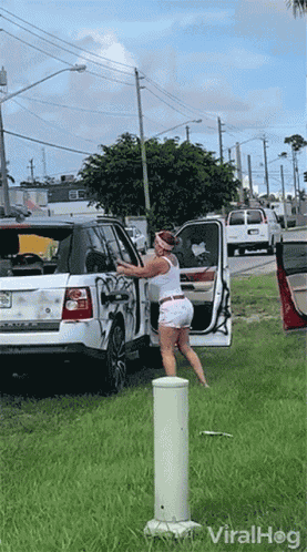 Destroying Car Smashing Car GIF