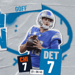 Detroit Lions (7) Vs. Chicago Bears (7) First Quarter GIF