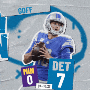 Detroit Lions (7) Vs. Minnesota Vikings (0) First Quarter GIF
