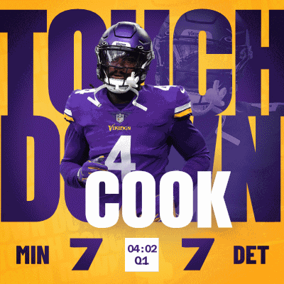 Detroit Lions (7) Vs. Minnesota Vikings (7) First Quarter GIF