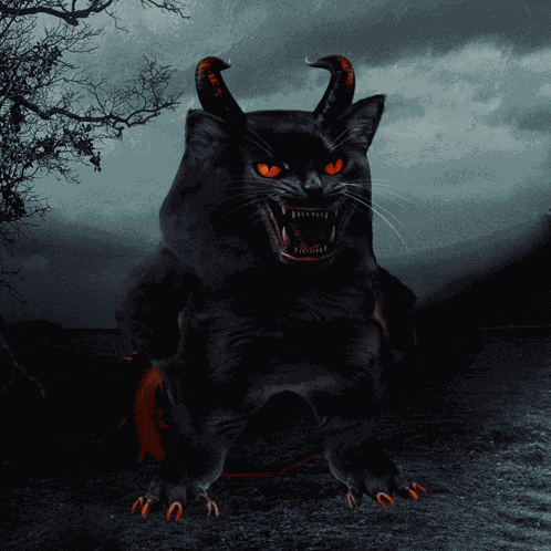 Devil Cat GIF