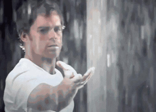 Dexter Raining GIF
