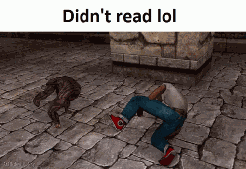Didnt Read Lol Serious Sam GIF
