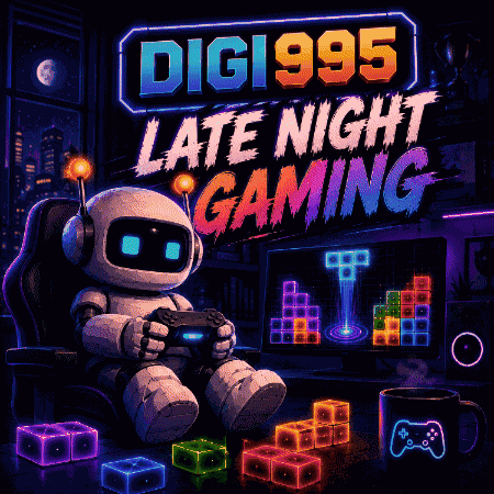 Digi 995 Block Drop Late Night Gaming GIF