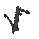 Dino Black Dino Sticker