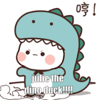Dino Julie Sticker
