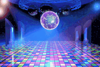 Disco Club Dancefloor Mirrorball GIF