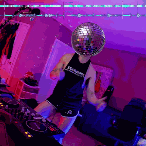 Discoholic Object Head GIF
